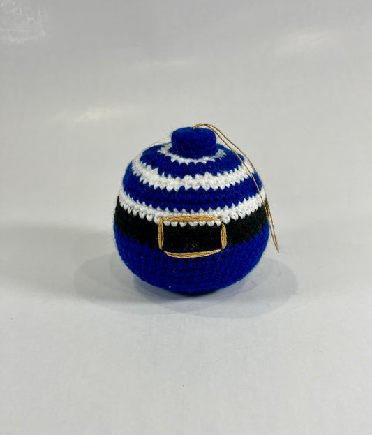 Boule de noël bleue