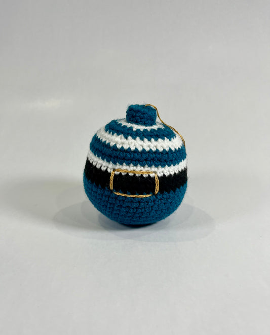 Boule de noël turquoise