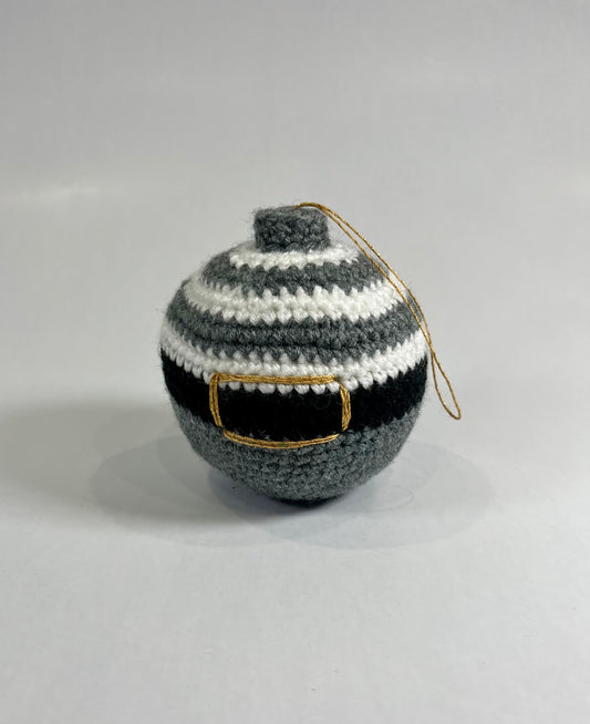 Boule de noël grise