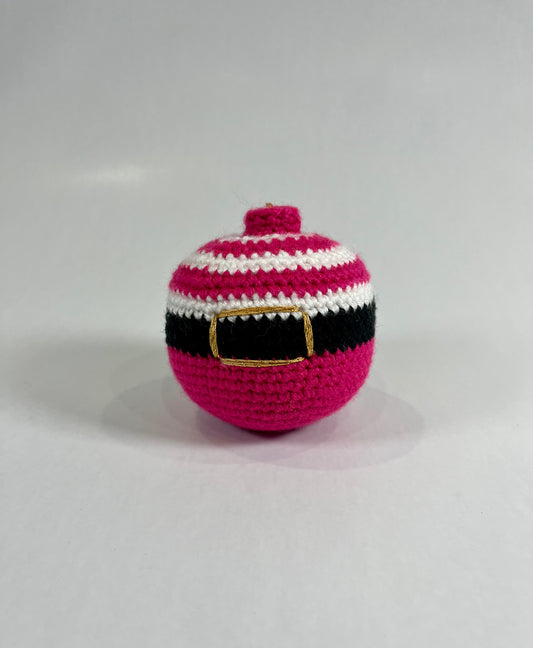 Boule de noël rose