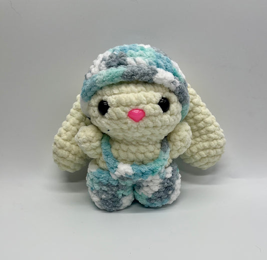 Lapin avec salopette